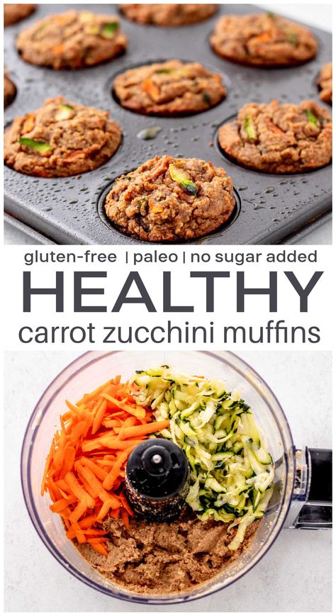 Healthy Muffins With Veggies, No Sugar Carrot Muffins, Vegan Carrot Zucchini Muffins, Gluten Free Vegetable Muffins, Gluten Free Zucchini Carrot Muffins, Clean Zucchini Muffins, Whole 30 Zucchini Muffins, Aip Zucchini Muffins, Gluten Free Veggie Muffins