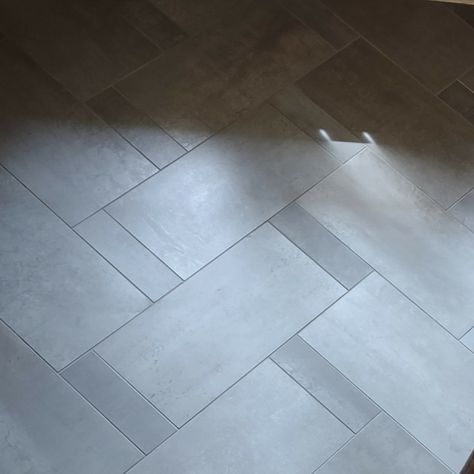 This foyer deserved an update, the floor especially ! Check out our design featuring a twist on the classic herringbone tile pattern! 🌟 We took a popular pattern made of large tiles (12 x 24) and added smaller tiles (4 x 12) to create a unique and elegant statement. Who knew a simple tweak could make such a difference? 🤩 With a little creativity and attention to detail, you can transform any floor in your home without breaking the bank. This design proves that sometimes it's the small change... Herringbone Tile Pattern, Large Tiles, Rocky Point, Large Tile, Small Tiles, Herringbone Tile, Tile Pattern, Small Changes, Tile Patterns