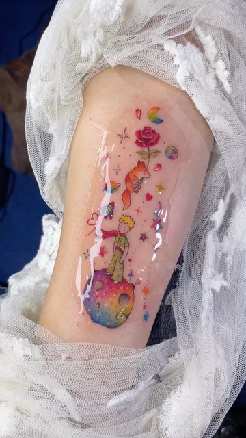 Doll Tattoo, Watercolor Tattoos, Tatuaje A Color, Soothing Gel, Small Tattoo, Mini Tattoos, Color Tattoo, New Tattoos, Body Art Tattoos