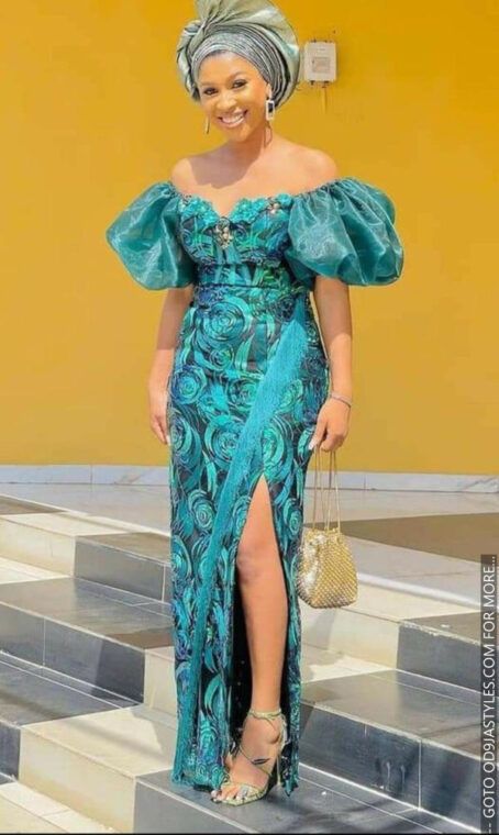 30+ Elegant Emerald, Lemon, or Sea Green Coloured Fabric Styles For Your Next Occasion (20) African Pictures, Aso Ebi Dresses, Aso Ebi Lace Styles, Nigerian Dress, Nigerian Lace Styles Dress, Nigerian Lace Styles, Ankara Long Gown Styles, African Lace Styles, Lace Gown Styles