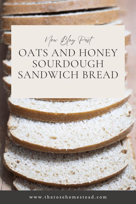 Honey Oat Sourdough, Discard Sourdough Recipes, Best Sourdough Bread, Use Sourdough Discard, Easy Sourdough Recipes, Beginner Sourdough, Sourdough Desserts, Sourdough Sandwich Bread, Honey Oat Bread