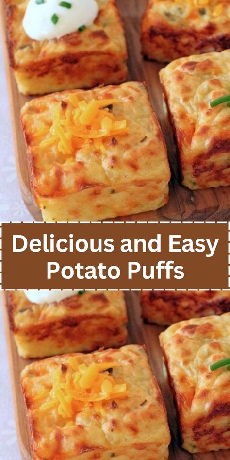 Puff Potatoes, Ww Pies, Potato Puffs Recipe, Mashed Potato Puffs Recipe, Jello Salads, Potato Appetizers, Potato Puffs, Ham Potato, Orange Jello