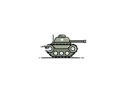 Tank Simple Tank Drawing, Tank Tattoo Design, Tank Illustration, Tank Cartoon, Tank Tattoo, Bullet Tattoo, Tank Vehicle, Tank Drawing, Battle City