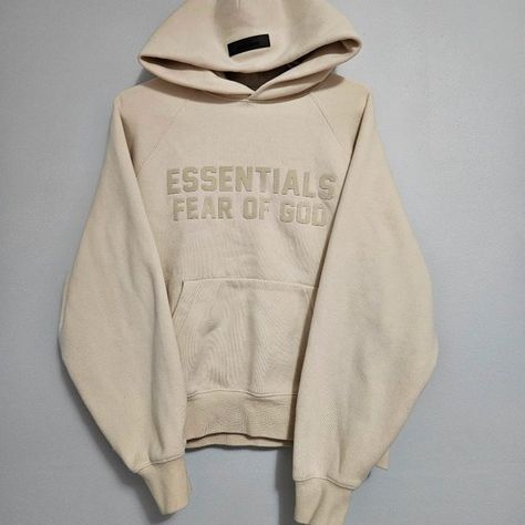 Fear of God Essentials Hoodie 'Eggshell' (XXS) Essentials Hoodie, Fear Of God Essentials, Fear Of God, Egg Shells, Plus Fashion, Outfit Inspo, I Love, Jeans Shoes, Fashion Tips