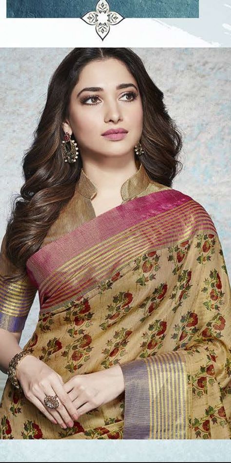 Collar Neck Blouse Designs, Collar Neck Blouse, Collar Blouse Pattern, Neck Blouse Designs, Silk Printed Saree, Bollywood Designer Sarees, Blouse Designs High Neck, Cotton Blouse Design, Best Blouse Designs