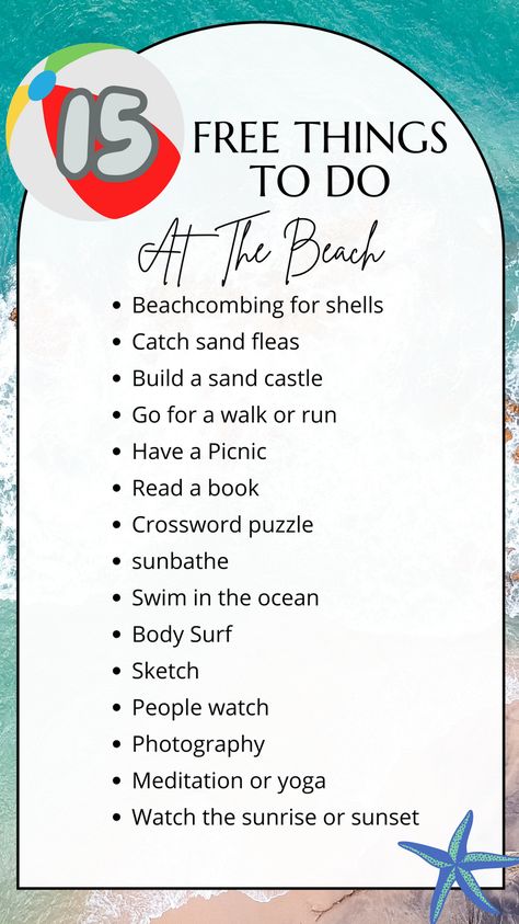 Things To Do At The Beach Alone, Beach Things To Do, Things To Do At The Beach, Beach Activities For Kids, To Do At The Beach, The Beach With Friends, Beach With Friends, Beach Things, Family Beach Trip