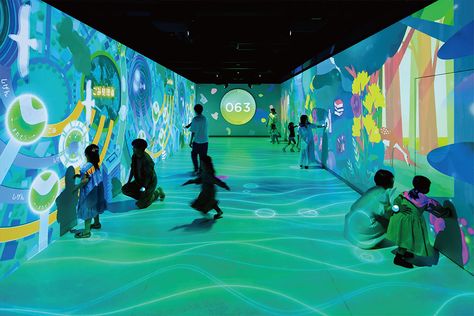 Shinagawa Municipal Environment Learning Exchange Facility “ECORU Togoshi” | Projects | TANSEISHA Co., Ltd. Environment Exhibition, Immersive Projection, Islamic Museum, Photo Japon, Interactive Spaces, Interactive Projection, Digital Playground, Interactive Exhibition, Children Park