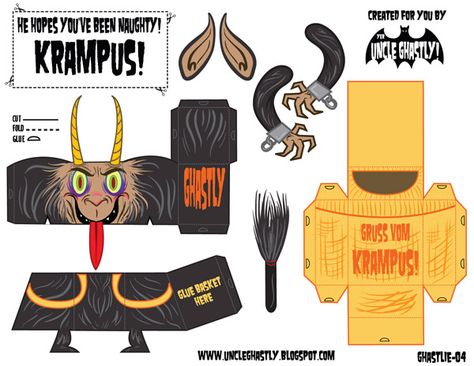 Gasp! It's...yer Uncle Ghastly!: He Knows If You've Been Naughty! Krampus- Ghastlie 04 Krampus Doll, Krampus Party, Krampus Night, Merry Krampus, Merry Creepmas, Krampus Christmas, Yule Christmas, Creepy Christmas, Dark Christmas