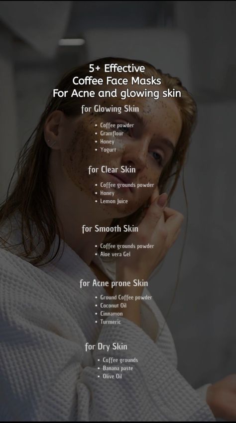 5 Effective coffee Face Masks for acne  💫 Best Face Masks For Acne, Coffee Face Mask For Acne, Coffee Mask For Face, Face Masks For Acne, Masks For Acne, Skin Lightening Diy, Russian Books, Cleaning Face, Coffee Face Mask