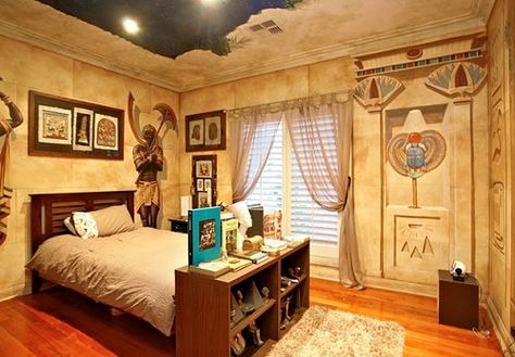 Egyptian theme bedroom decorating ideas - Egyptian theme decor - Egyptian furniture Egyptian Bedroom, Egyptian Decorations, Egyptian Furniture, Egyptian Home Decor, Egyptian Decor, Egyptian Theme, Egyptian Design, Egyptian Style, Themed Bedroom