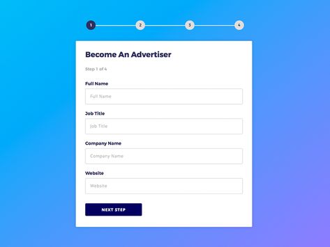 UI exploration for a multi-step sign up form. Form Design Web, Form Ui, Ui Forms, Onboarding Ui, Css Tricks, Form Filling, Web Development Programming, Web Design Ux Ui, Ocean Pollution