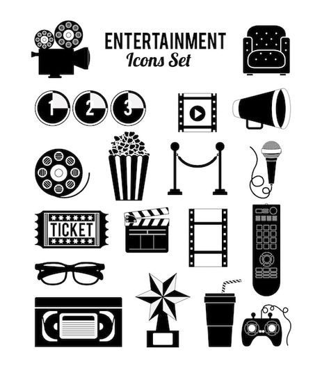 Movie Symbols, Movie Elements, Open Cinema, Movie Icon, Movie Logo, Film Icon, Camera Logo, Consulting Logo, Movie Posters Design