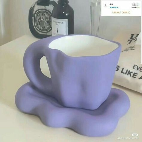 Mug Aesthetic, Cloud Design, Aesthetic Purple, Purple Decor, Creative Design, Ceramic Mug, Mug, Coffee, Purple