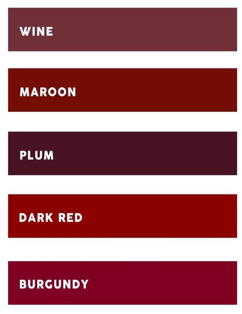 Explaining the colour in art and wine terms - collette.co.nz Maroon Color Palette, Pantone Color Guide, Wine Terms, Burgundy Background Aesthetic, Burgundy Colour Palette, Shingle Colors, Three Primary Colors, Shades Of Burgundy, Fall Color Palette