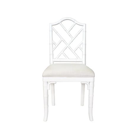 Chippendale Style Bamboo Dining Chair with Linen Cushion in Various Co – BURKE DECOR Bamboo Dining Chairs, Caned Armchair, Chippendale Chairs, Chinese Chippendale, Cerused Oak, Upholstered Side Chair, Upholstered Fabric, Burke Decor, Kitchen & Dining Chairs