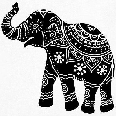 Elephant design Elephant Art Tattoo, Indian Elephant Art, Zentangle Elephant, Elephant India, Elephant Svg, Elephant Artwork, Mandala Elephant, Mandalas Drawing, Elephant Tattoo