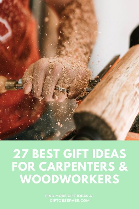 gifts for carpenters - man chiseling wood Gifts For Woodworker, Gifts For Woodworkers For Men, Carpenter Gifts, Gifts For Woodworkers, Gifts For Carpenters, Tape Measures, Wood Worker, Work Gear, Best Gift Ideas