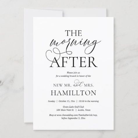 Wedding Brunch Invitation, Post Wedding Brunch, Post Wedding Brunch Invitations, Brunch Celebration, Elopement Invitation, Font Lettering, Wedding Brunch, Brunch Wedding, Elopement Wedding