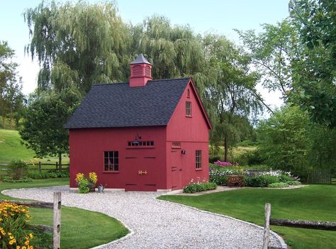 No longer restricted to the habitation of, say, cows, sheep, tractors or potatoes, a prefabricated barn can be a very useful, versatile and beautiful addition to any property, even a suburban family home. Small Barn Plans, Prefab Barns, Barn House Kits, Mahone Bay, Small Barns, Prefab Buildings, Barn Kits, Small Barn, Country Barns