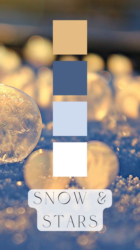 Snow & Stars Color Palette by Felicity & Lilac Events Winter Light Color Palette, Snowman Color Palette, Milky Color Palette, Hanukkah Color Palette, January Colors Palette, Thunderstorm Color Palette, Star Colour Palette, Carolina Blue Color Palette, Winter Wonderland Color Scheme