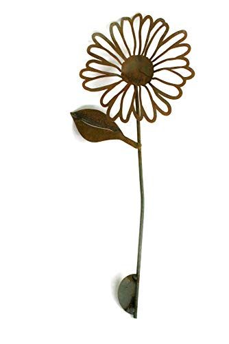 Flower Stakes, Daisy Garden, Barn Wood Crafts, Rustic Flower, Outdoor Flowers, Rustic Flowers, Rusty Metal, Gardening Gloves, Metal Flower