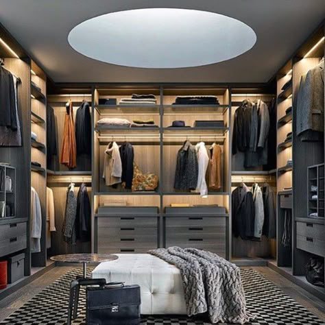 closets ideas | Top 100 Best Closet Designs For Men - Walk-In Wardrobe Ideas A Walk In Closet, Dressing Design, Walking Closet, Walk In Closet Design, Luxury Closets Design, Decor Ikea, Wardrobe Room, Men Closet, Bedroom Closet Design