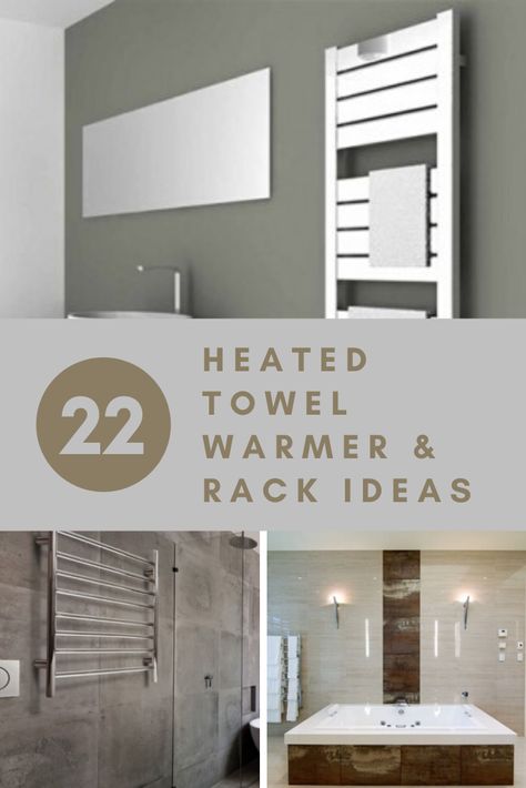 Modern Bathroom Towel Rack Ideas, Towel Bars In Bathroom Ideas, Steam Room Shower, Towel Warmer Rack, Heated Towel Racks Bathroom, Heated Towel Bar, Heated Towel Warmer, Accessible Bathroom Design, Towel Heater