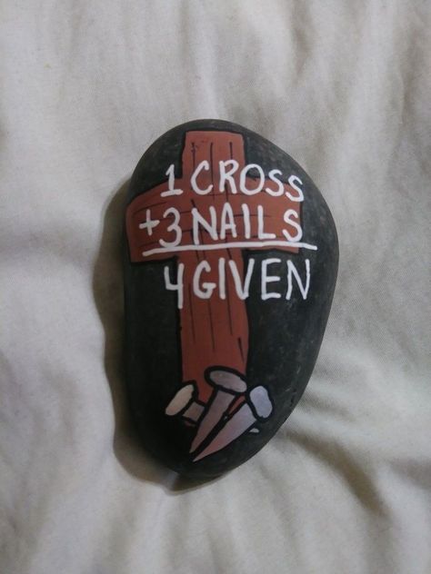 Jesus Crafts For Adults, Inspirational Rocks, Christian Rock, Christian Crafts, Tv Radio, We Will Rock You, Painted Rocks Diy, Church Crafts, Rock Painting Ideas Easy