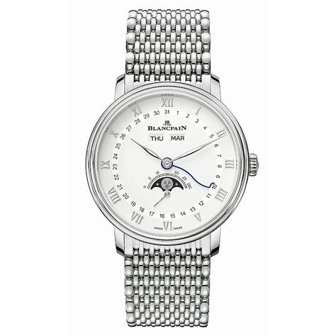 Blancpain - Villeret Quantième Complet 6264 | Time and Watches | The watch blog Blancpain Watch, Blancpain Villeret, Apple Watch 1, All Codes, Saved Pins, Hand Watch, Luxury Timepieces, Porsche Design, Watch Companies