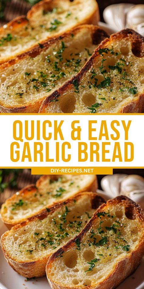 This quick and easy Garlic Bread recipe is a must-try! With simple ingredients and bold flavors, it’s ready in under 15 minutes. Garlic Paste For Bread, Crunchy Garlic Bread, French Bread Garlic Toast, Garlic Bread Recipe Baguette, Home Made Garlic Bread Recipe Homemade, Garlic Bread With Sliced Bread, Garlic Bread Recipe Homemade, Quick Garlic Bread, French Garlic Bread