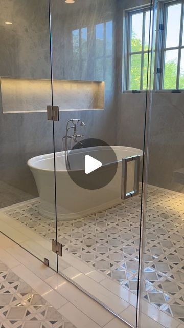 Vincent Fratantoni on Instagram: "Tub & Shower Vibes 💦   #bathroom #shower #steamshower #tub #bathgoals #vincethebuilder #remodel" Bathroom With Jacuzzi Tub Ideas, Vibes Bathroom, Tub Bathroom Ideas, Jacuzzi Bathroom, Shower Vibes, Bath Goals, Bathroom With Tub, Bathroom Decor Ideas Themes, Tub Ideas