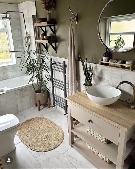 Baie Vintage, Earthy Bathroom, Very Small Bathroom, Bathroom Shower Design, Small Bathroom Renovation, Decor Baie, Small Apartment Decorating, Bathroom Inspiration Decor, Small Bathroom Ideas