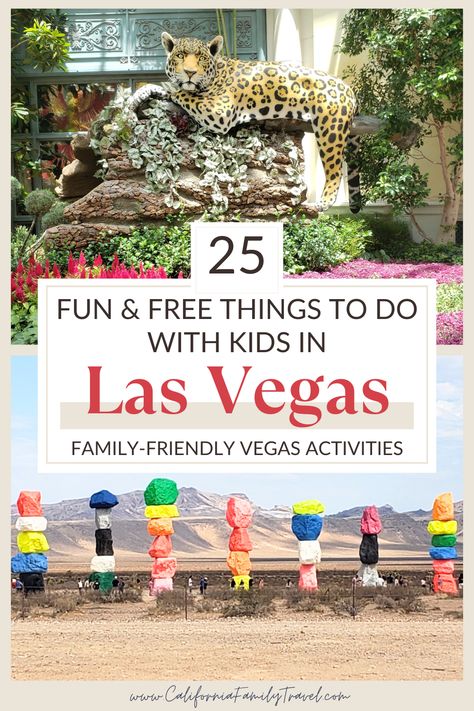 Looking for fun and free things to do in Las Vegas with kids? Here are 25 totally free things to do on your Vegas vacation, and some ideas for cheap Vegas activities, too! From the Bellagio to Red Rock and some really cool museums, here are the best free  activities in Las Vegas. Vegas Itinerary, Las Vegas Trip Planning, Vegas Trip Planning, Las Vegas Itinerary, Las Vegas Travel Guide, Las Vegas With Kids, Vegas Travel, Visit Las Vegas, Las Vegas Vacation