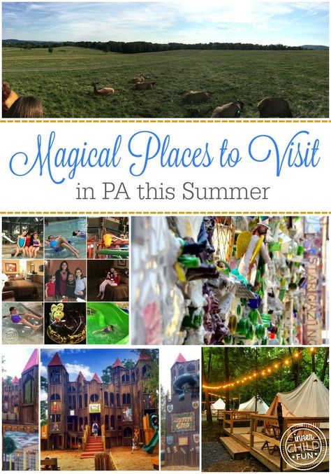 Magical Places to Visit in PA this Summer - these all look amazing! #familytravel Day Trips In Pa, Camping In Pennsylvania, Pennsylvania Travel, Summer Fun List, Fun Places To Go, Family Road Trips, Kids Adventure, On The Road Again, Planning A Trip