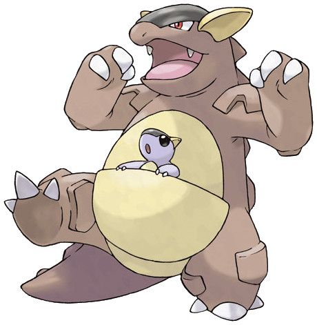 Type: Normal || Category: Parent Pokémon || If you come across a young Kangaskhan playing by itself, you must never disturb it or attempt to catch it. The baby Pokémon’s parent is sure to be in the area, and it will become violently enraged at you. Kangaskhan Pokemon, All 151 Pokemon, Kanto Pokemon, Original 151 Pokemon, Original 151, Pokemon Original, 150 Pokemon, Baby Pokemon, Pokemon Tv