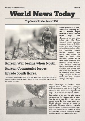 College Newspaper, Article Template, Newspaper Layout, Cover Page Template, Cuban Missile Crisis, Student Newspaper, Sports Article, Capstone Project, Newspaper Cover