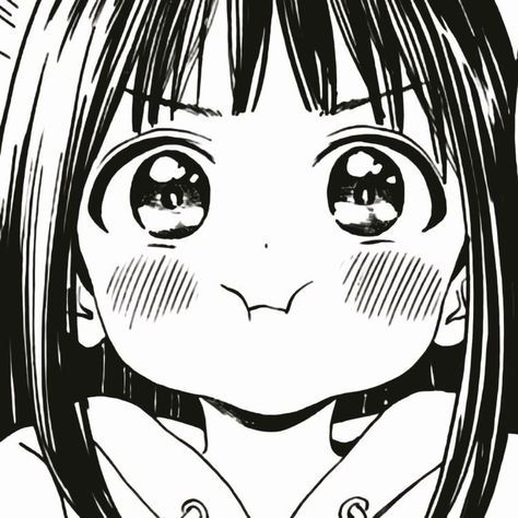 Cute Kawaii Pfp, Manga Black And White, Kawaii Pfp, Icon Profile, Anime Pfp, Cute Kawaii, Black And White, Hair, Anime