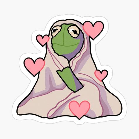 Weird Stickers, Funny Laptop Stickers, Sticker Design Inspiration, Cute Laptop Stickers, Stickers Aesthetic, Bubble Stickers, Kermit The Frog, Cartoon Stickers, Anime Stickers