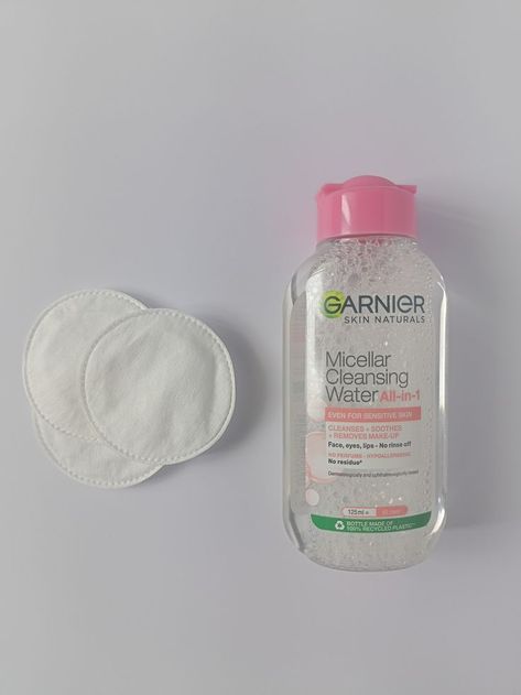 Garnier Micellar Cleansing Water, Gentle face Cleanser & Makeup Remover, aesthetic skincare simple pink pretty Garnier Micellar Water, Garnier Skin Care, Garnier Micellar Cleansing Water, Gentle Face Cleanser, Garnier Micellar, Micellar Cleansing Water, Cleansing Water, Water Cleanse, Micellar Water