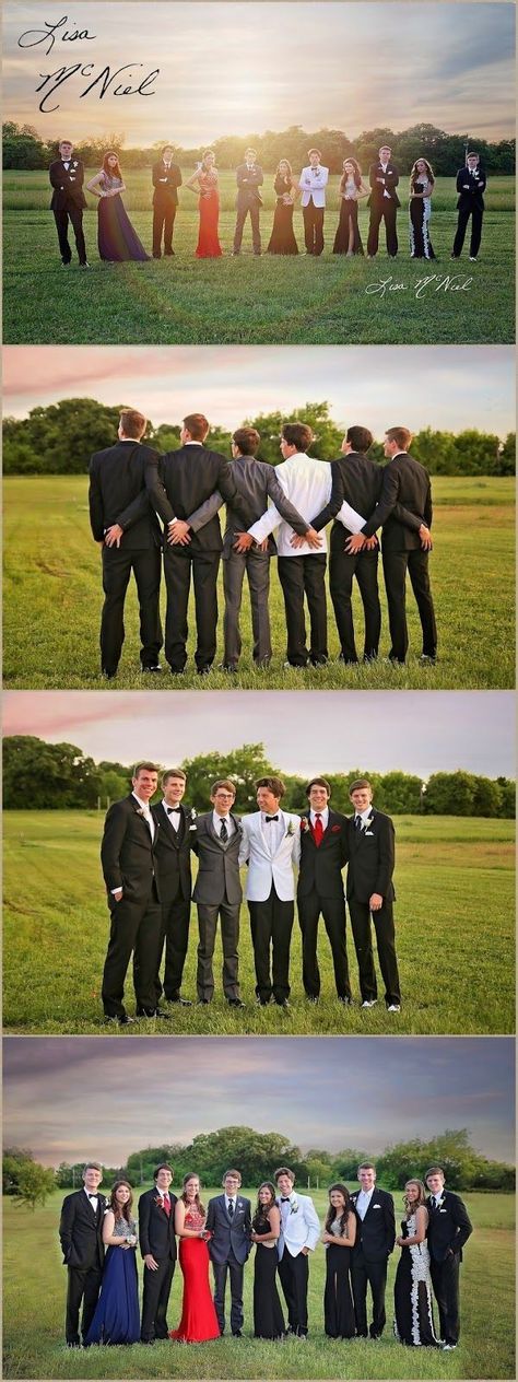 Prom Pics With Friends Boys, Homecoming Pictures By Yourself, School Formal Photo Ideas, Formal Group Photoshoot Ideas, Prom Picture Poses For Friends Boys, Boys Prom Picture Ideas, Prom Pictures Friends Guys, Farewell Group Photos, Homecoming Pictures Group