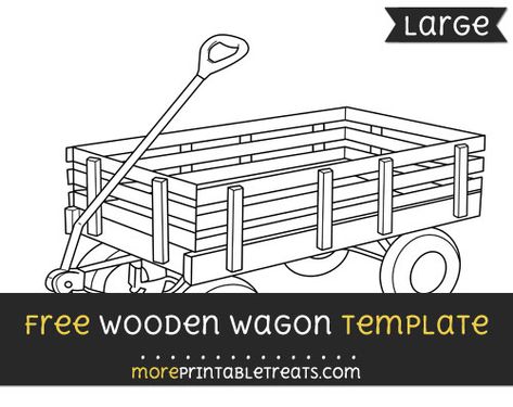 Wooden Wagon Template - Large Pallet Builds, Bicycle Cargo Trailer, Harvest Theme, Kids Wagon, Pallet Building, Wood Wagon, Mini Jeep, Toy Wagon, Wooden Wagon