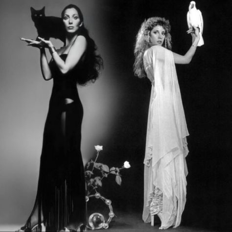 Cher and Stevie Nicks 🔮🪄🧹 Season Of The Witch, Witchy Woman, Stevie Nicks, Divine Feminine, Girly Things, Style Icons, Happy Halloween, Pretty People, Beautiful People