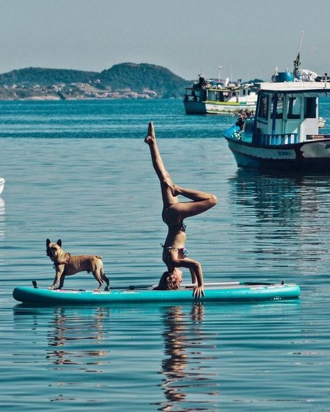 Doga yoga Best Inflatable Paddle Board, Paddle Boarding Pictures, Paddle Board Yoga, Sup Stand Up Paddle, Inflatable Sup, Surfing Pictures, Sup Boards, Vision Board Photos, Paddle Surfing