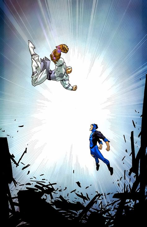 Invincible vs Conquest- The most epic comic book fight of all time Superman Story, Invincible Comic, Best Superhero, Bd Comics, Fictional World, Image Comics, Comic Collection, Super Villains, Nerd Stuff