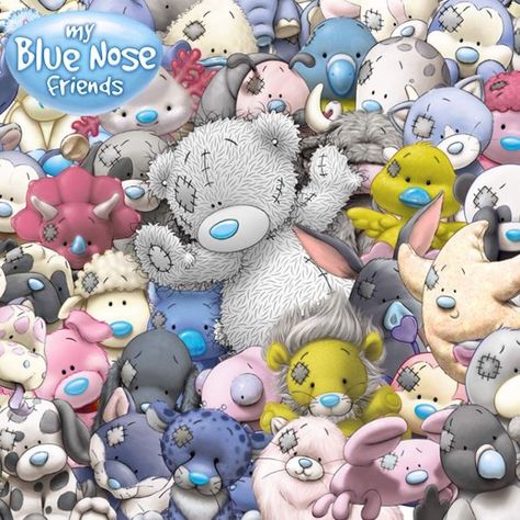 Blue Nose Friends, Friends Wallpaper, Tatty Teddy, Koala, Stuffed Animals, Happy Birthday, Birthday, Animals, Blue