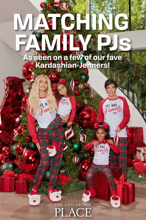 Here’s a little greeting card inspo from the fam who does it best: @khloekardashian & @krisjenner snap a memory in our We are Family 2022 Collection. What’s not to love?! Kardashian Christmas, True Thompson, Kily Jenner, Dream Kardashian, Christmas Tree Collection, Family Pjs, Jenner Family, Kardashian Family, Christmas Family Photos