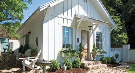 TheCottageJournal_Featured Cottage Journal, Cottage Exterior, Tiny Cottage, Lake Cottage, Guest Cottage, Cottage Interiors, White Cottage, Small Cottage, Beach Cottage Style