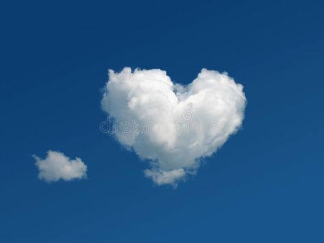 Heart shaped cloud in the sky royalty free stock photo