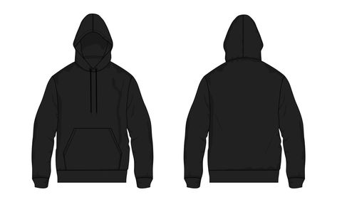 Long sleeve hoodie Technical Fashion flat sketch vector illustration black Color template Hoodie Vector, Hoodie Template, Fashion Flat Sketch, Color Template, School Dr, Leather Jacket Men Style, Fashion Drawing Sketches, Flat Sketches, Shirt Png