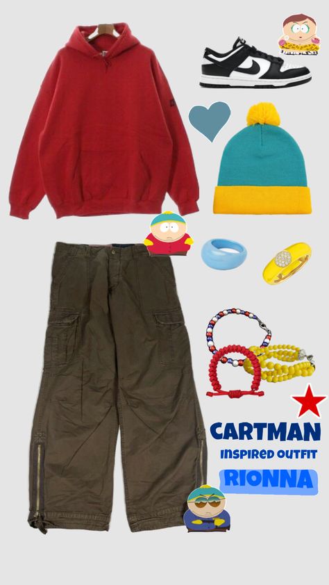 #cartman #southpark #ericcartman #outfitinspo Cartman Southpark, South Park Cosplay, Eric Cartman, South Park Funny, South Park Characters, Halloween Costume Outfits, Retro Outfits, Dream Clothes, Halloween Costume Ideas